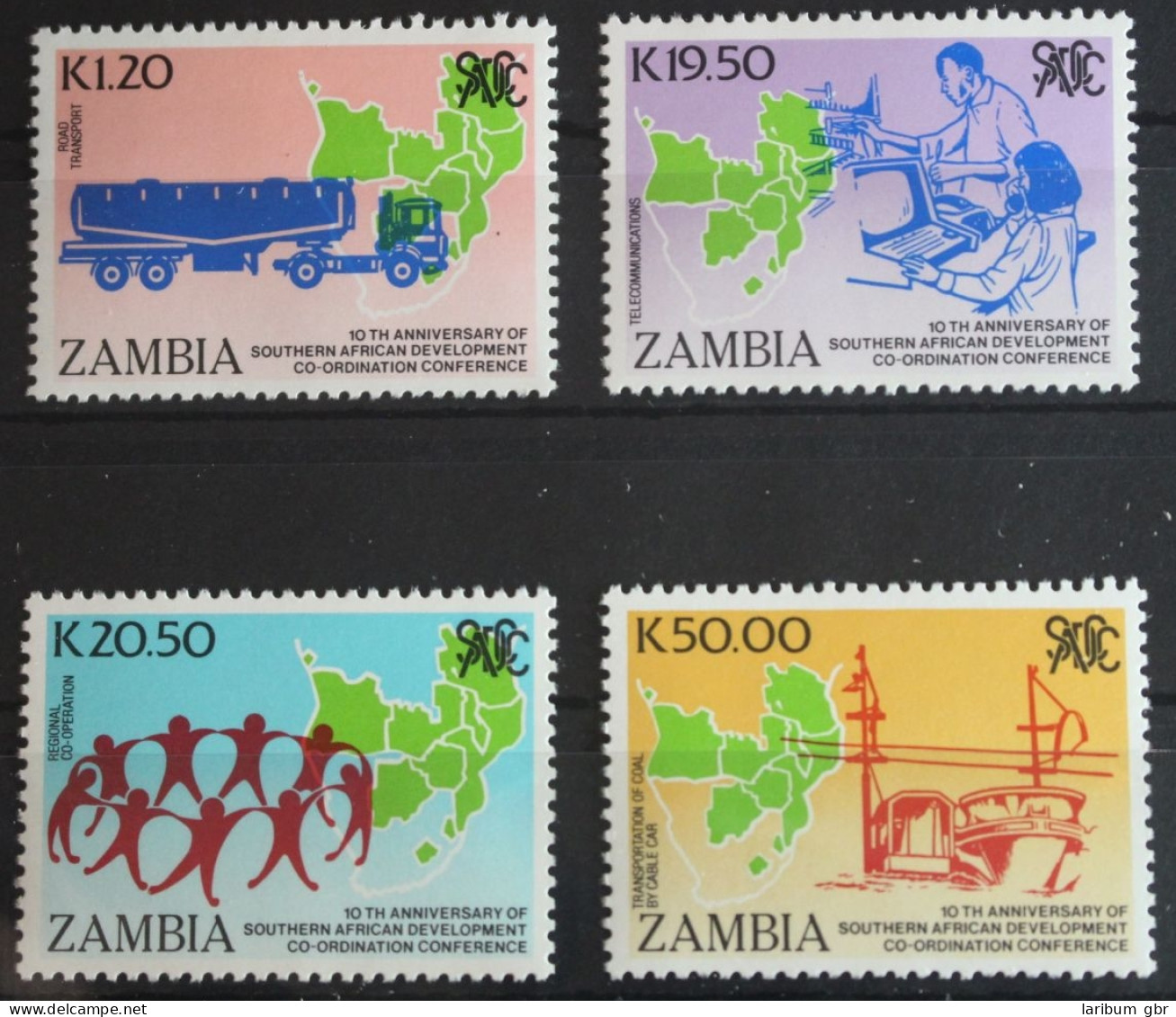 Sambia 520-523 Postfrisch #FQ200 - Nyasaland (1907-1953)