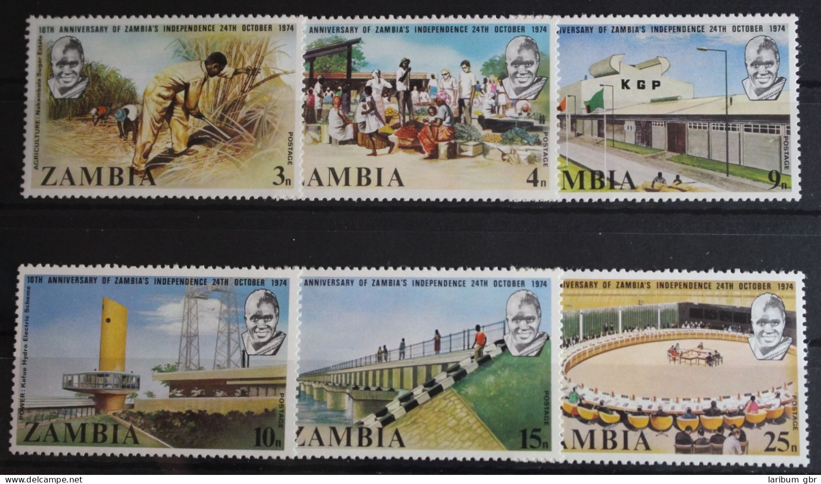Sambia 123-128 Postfrisch #FQ151 - Nyasaland (1907-1953)