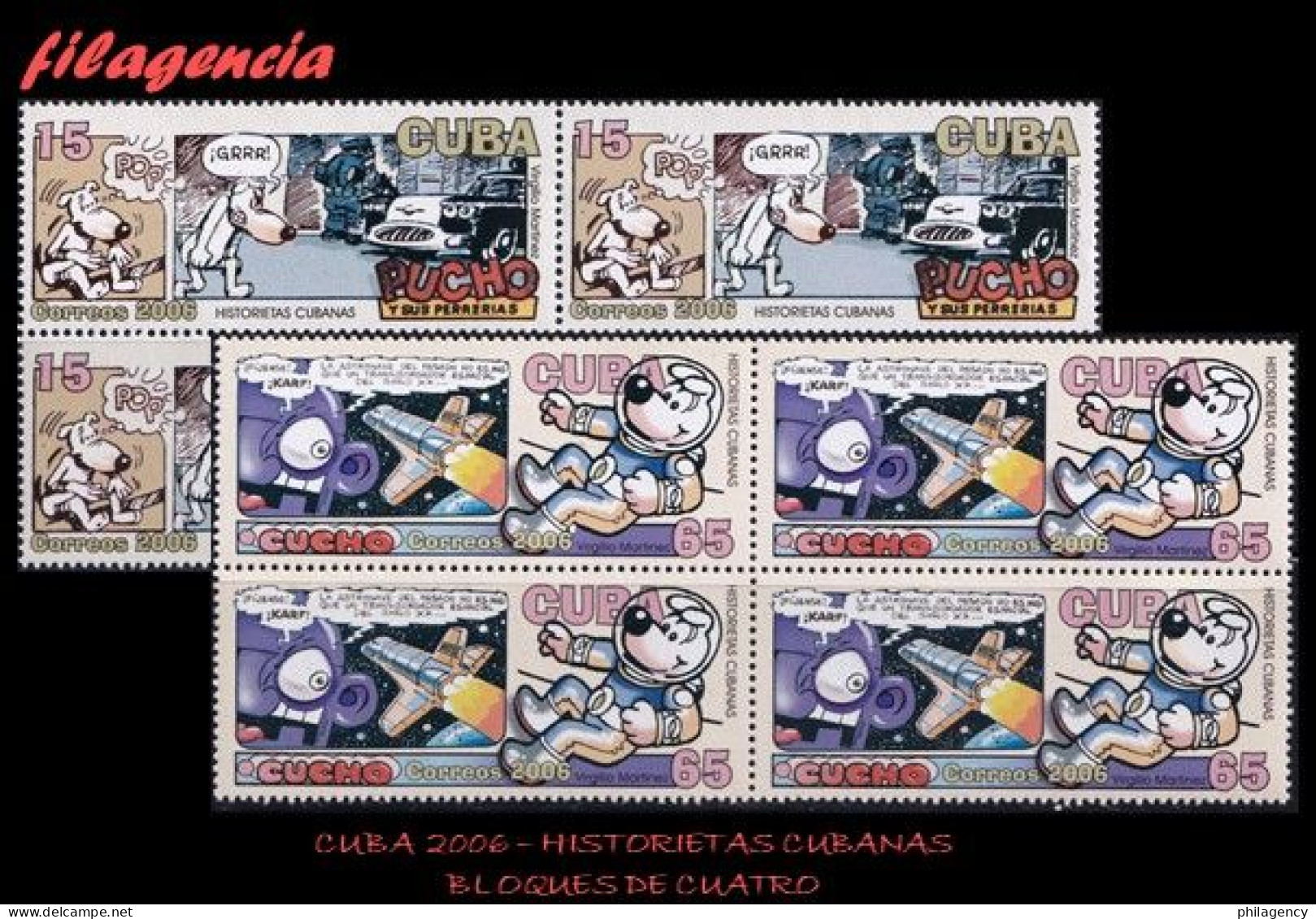 CUBA. BLOQUES DE CUATRO. 2006-16 PERSONAJES DE COMICS CUBANOS - Unused Stamps