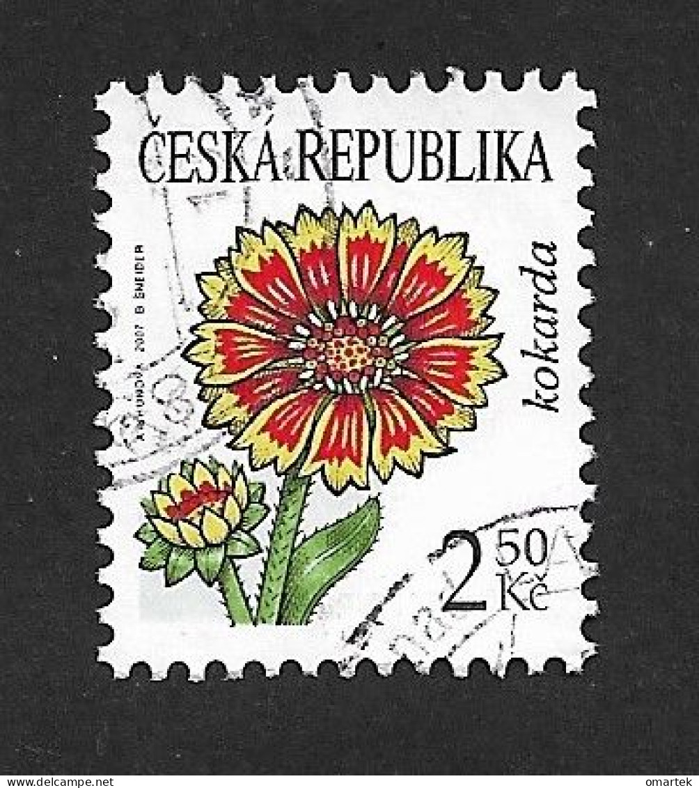 Czech Republic 2007 ⊙ Mi 536 Sc 3363 Flowers Gaillardia. Tschechische Republik - Gebraucht