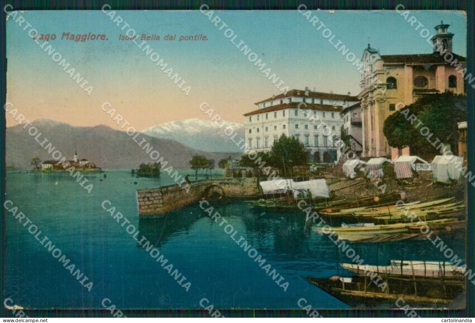 Verbania Stresa Isola Bella Lago Maggiore PIEGHE Cartolina KV4626 - Verbania