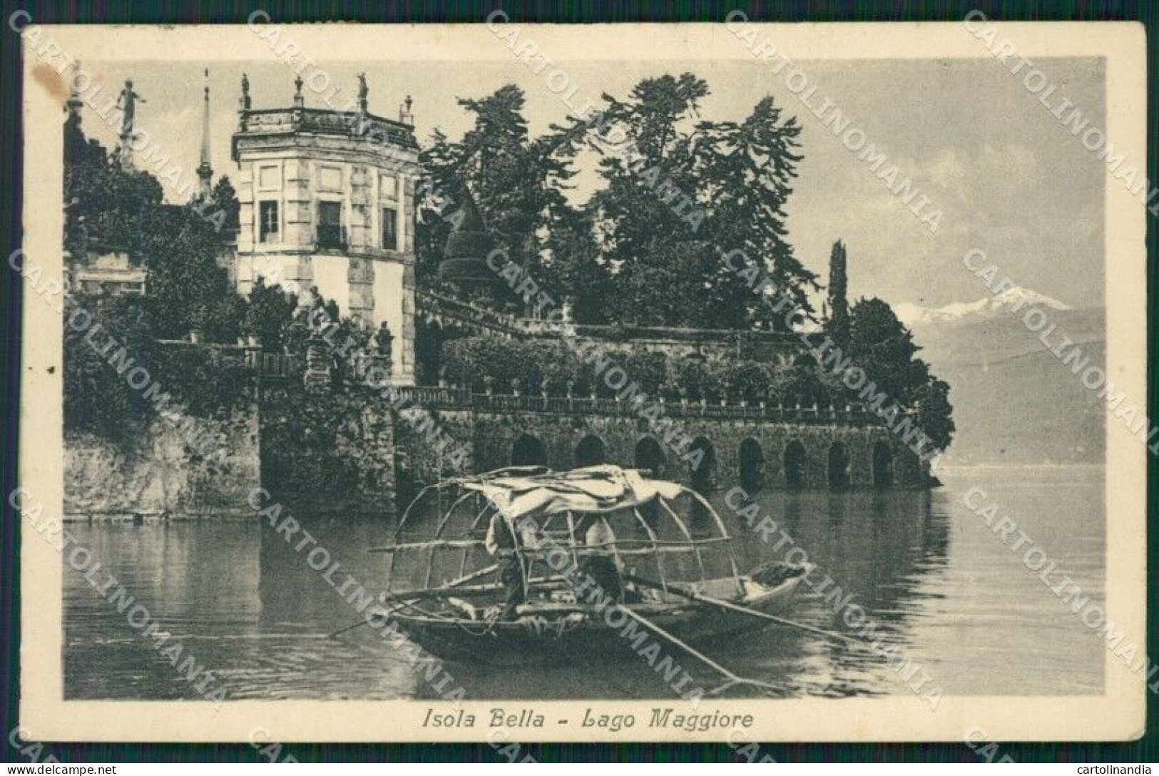 Verbania Stresa Isola Bella Lago Maggiore PIEGATA Cartolina KV4619 - Verbania