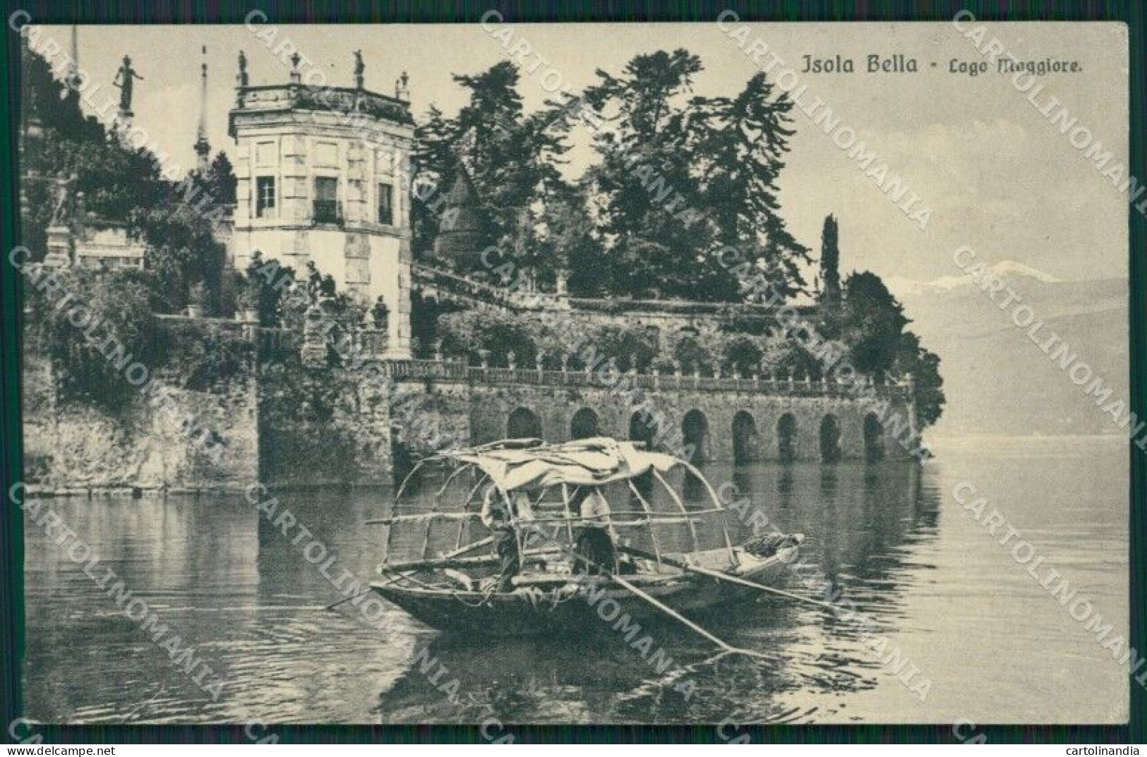 Verbania Stresa Isola Bella Lago Maggiore SCOLLATA Cartolina KV4615 - Verbania