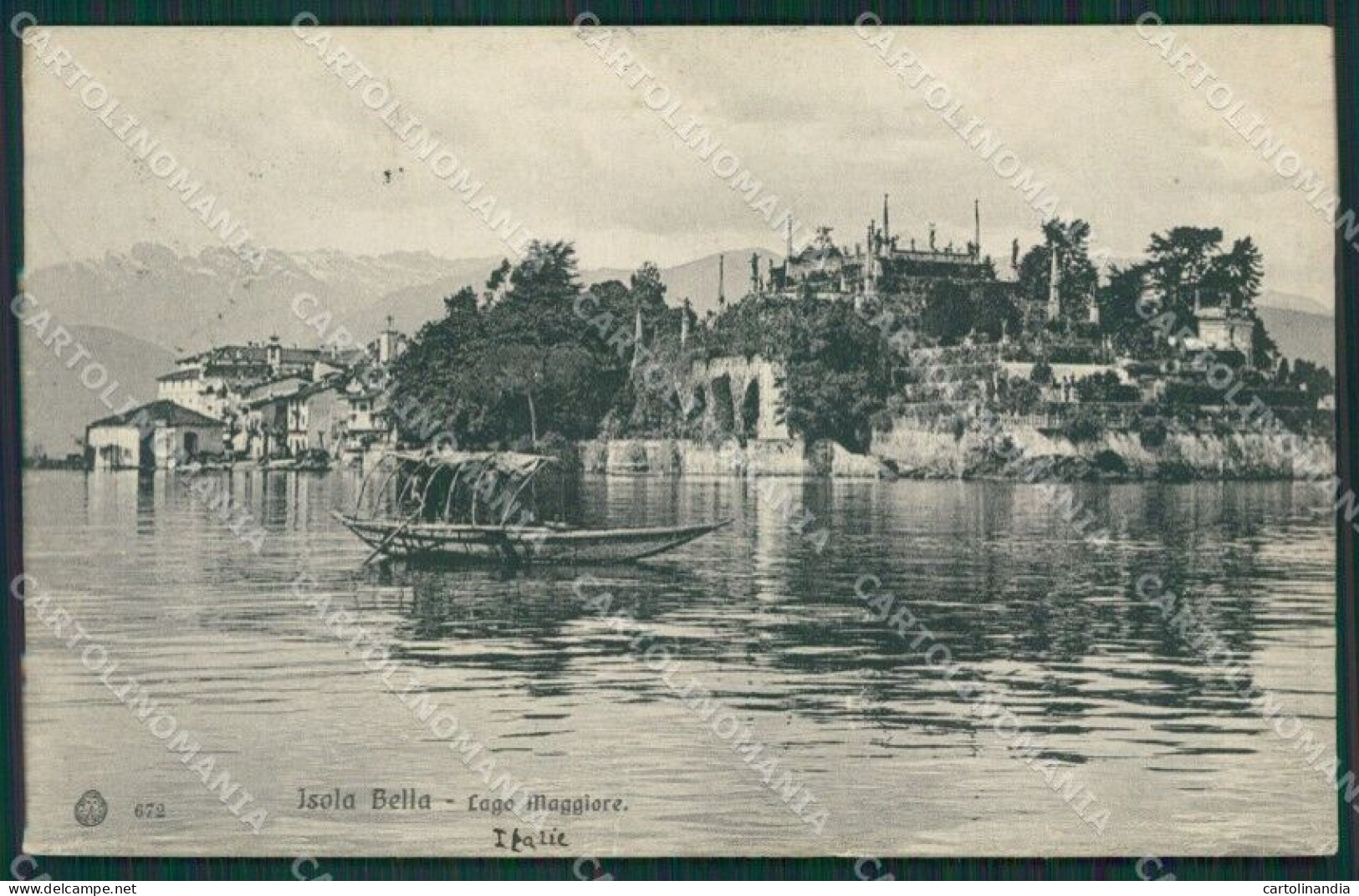 Verbania Stresa Isola Bella Lago Maggiore PIEGHINE Cartolina KV4695 - Verbania