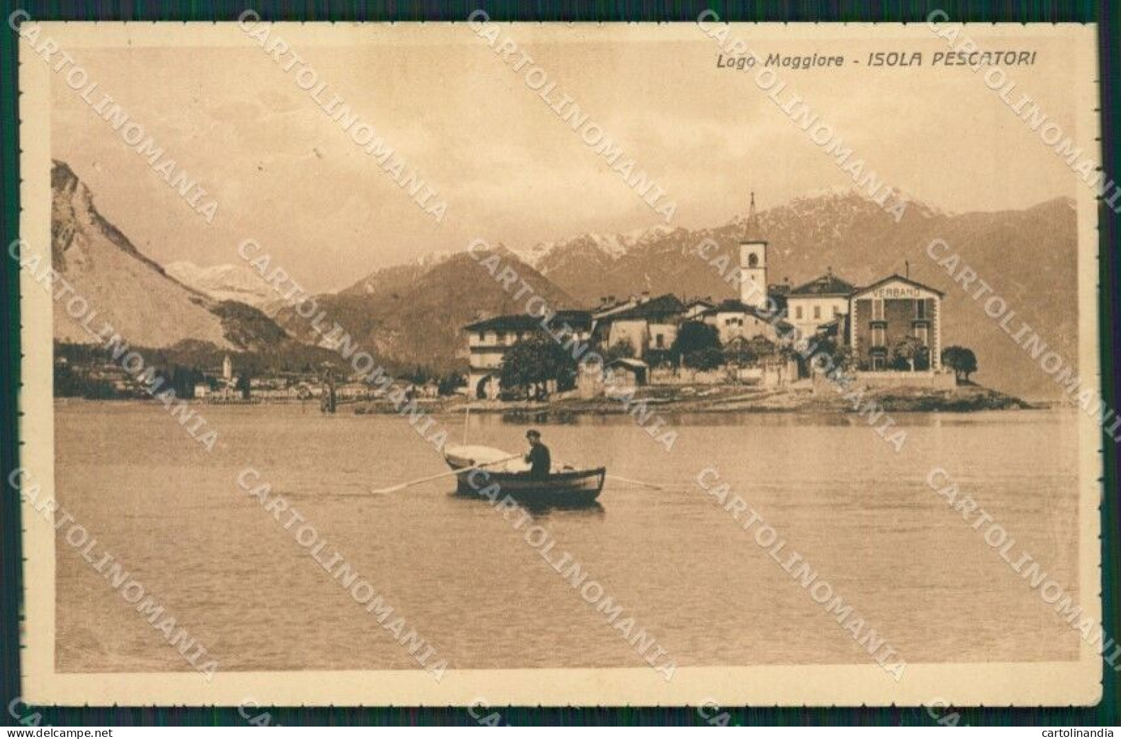 Verbania Stresa Isola Pescatori Lago Maggiore Cartolina KV4632 - Verbania