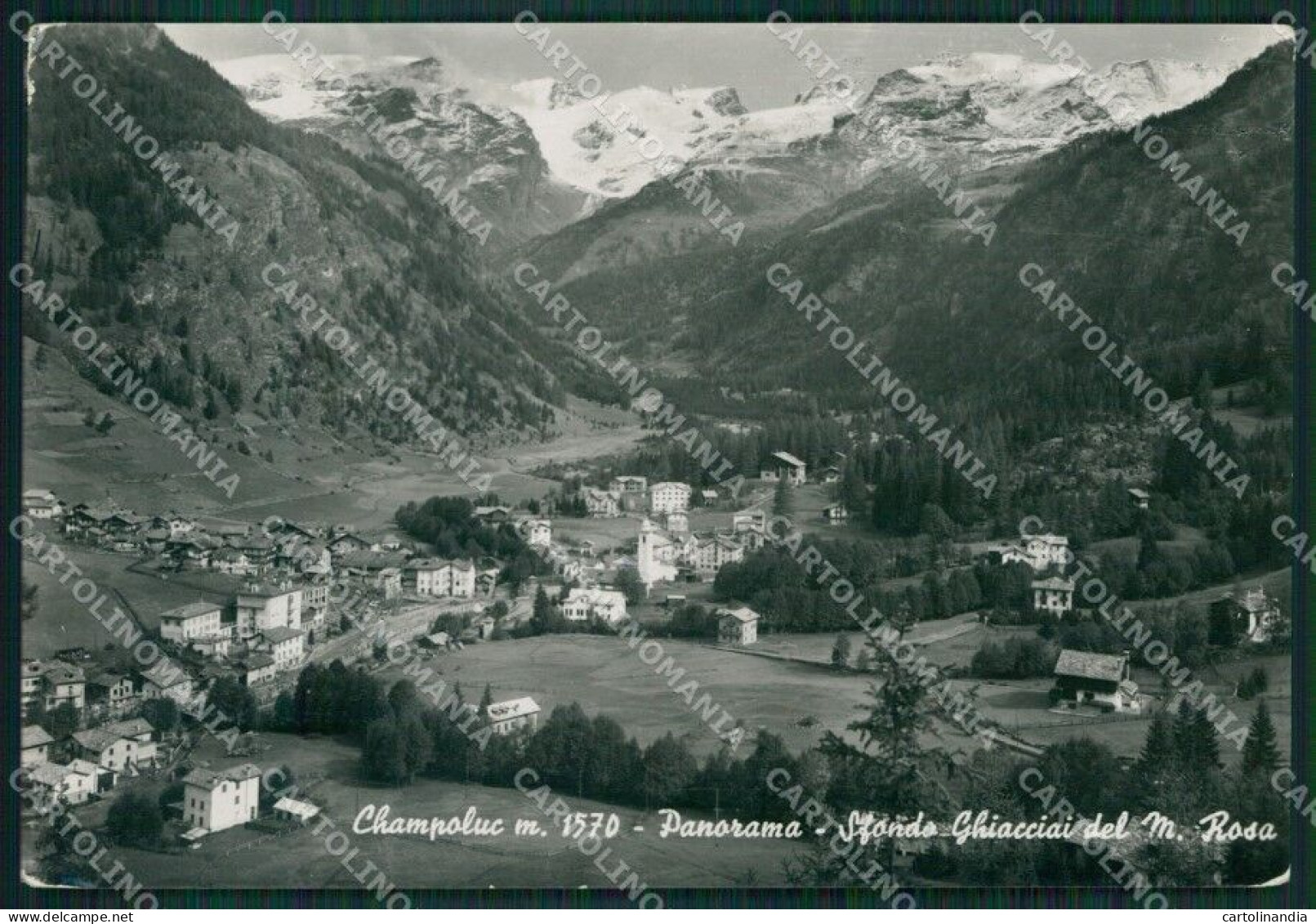 Aosta Ayas Champoluc Ghiacciai Del Rosa Foto FG Cartolina KB1825 - Aosta