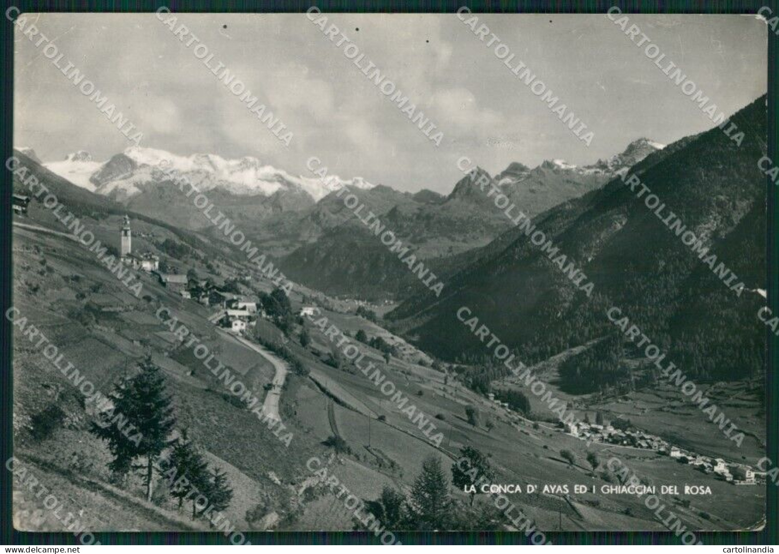 Aosta Ayas Ghiacciai Monte Rosa PIEGHINE Foto FG Cartolina KB1830 - Aosta