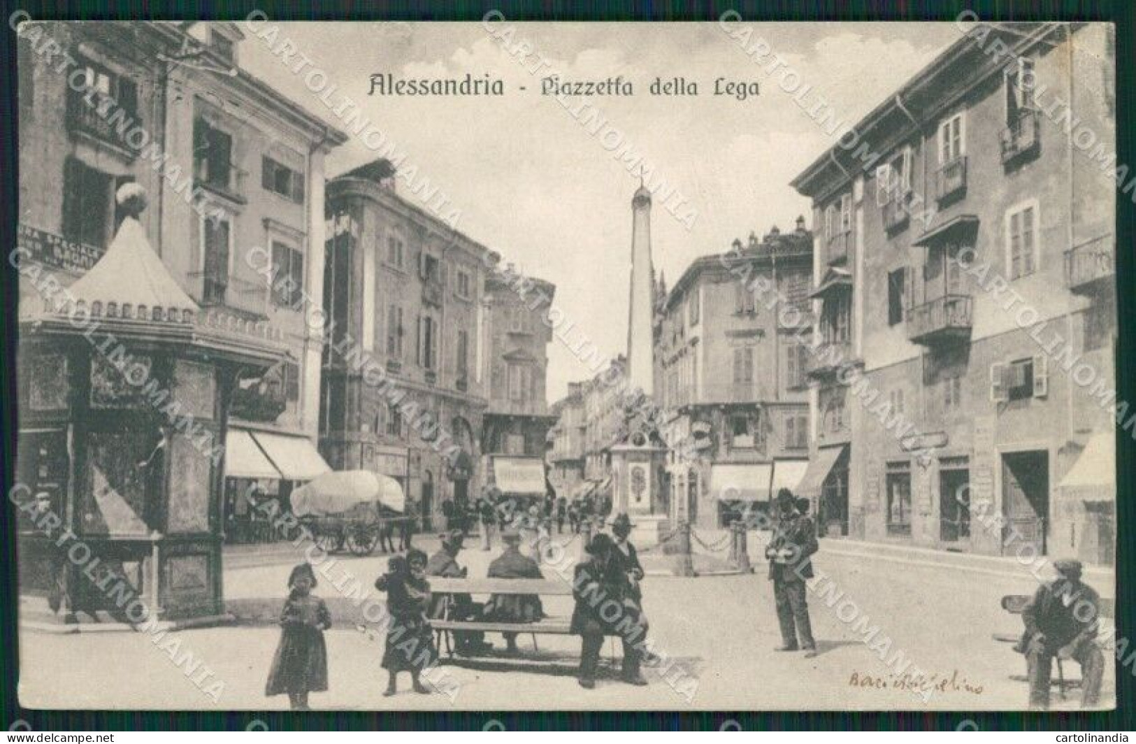 Alessandria Città PIEGATA Cartolina KV4107 - Alessandria