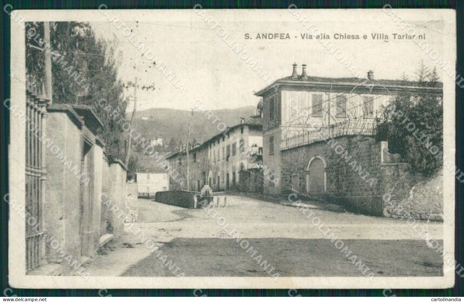 Varese Sant'Andrea Villa Tarlarini PIEGHE Cartolina KV4394 - Varese
