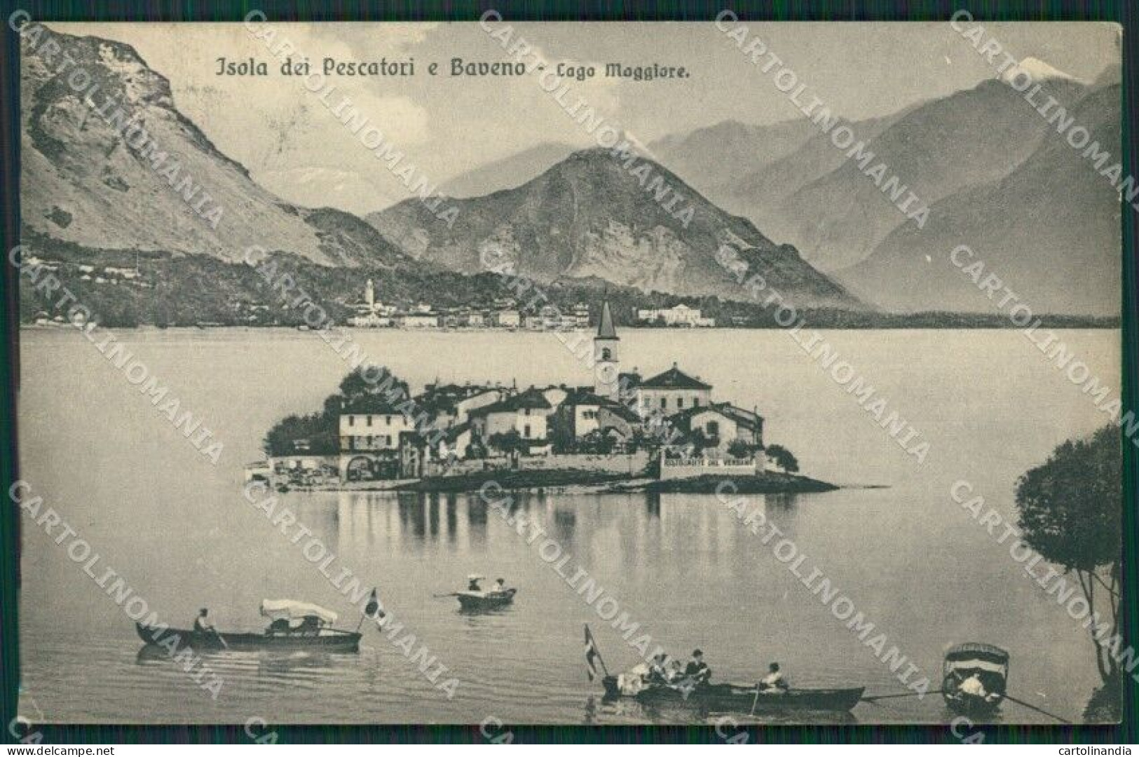 Verbania Stresa Isola Pescatori Lago Maggiore Cartolina KV4652 - Verbania