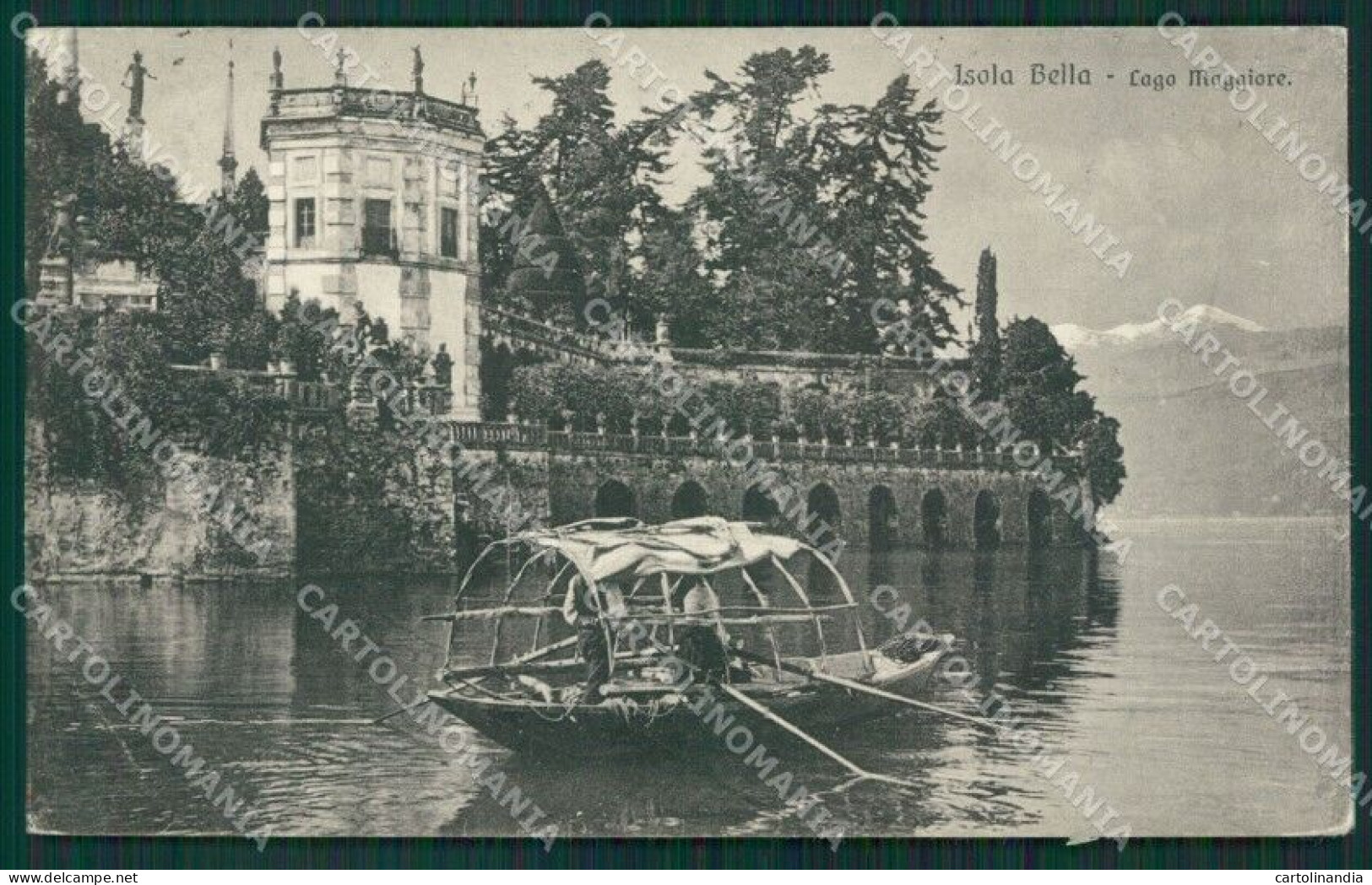 Verbania Stresa Isola Bella Lago Maggiore PIEGHE Cartolina KV4718 - Verbania