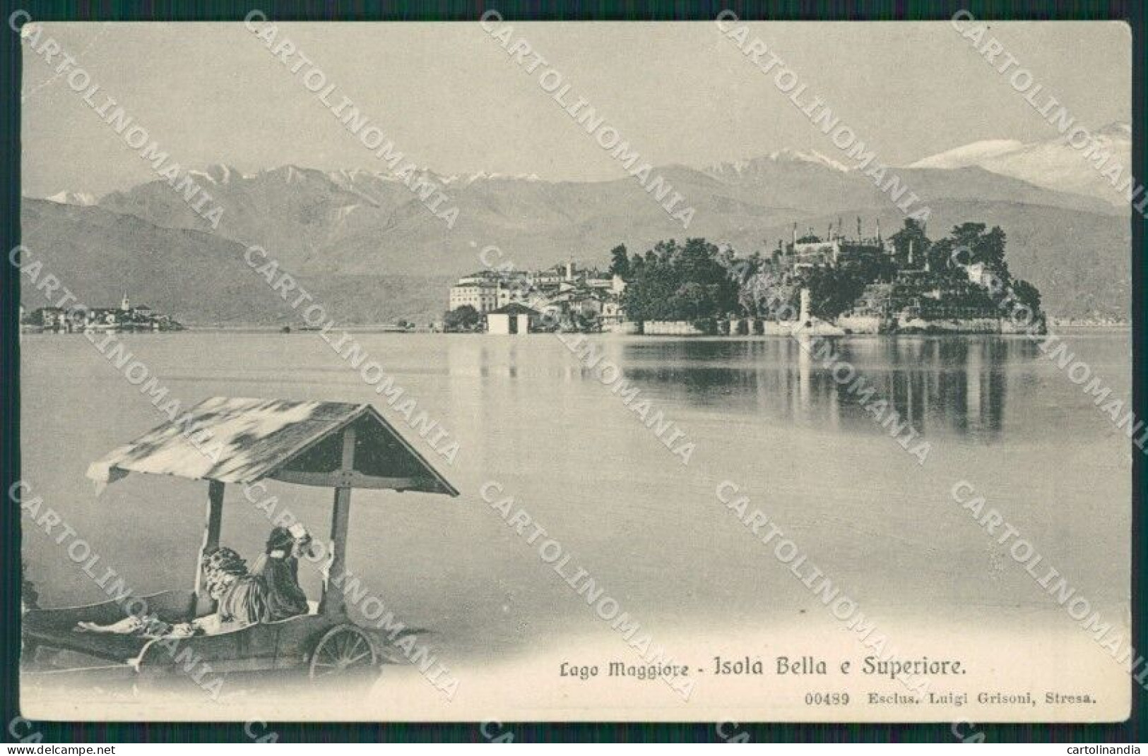 Verbania Stresa Isola Bella Isola Superiore Lago Maggiore PIEGA Cartolina KV4719 - Verbania