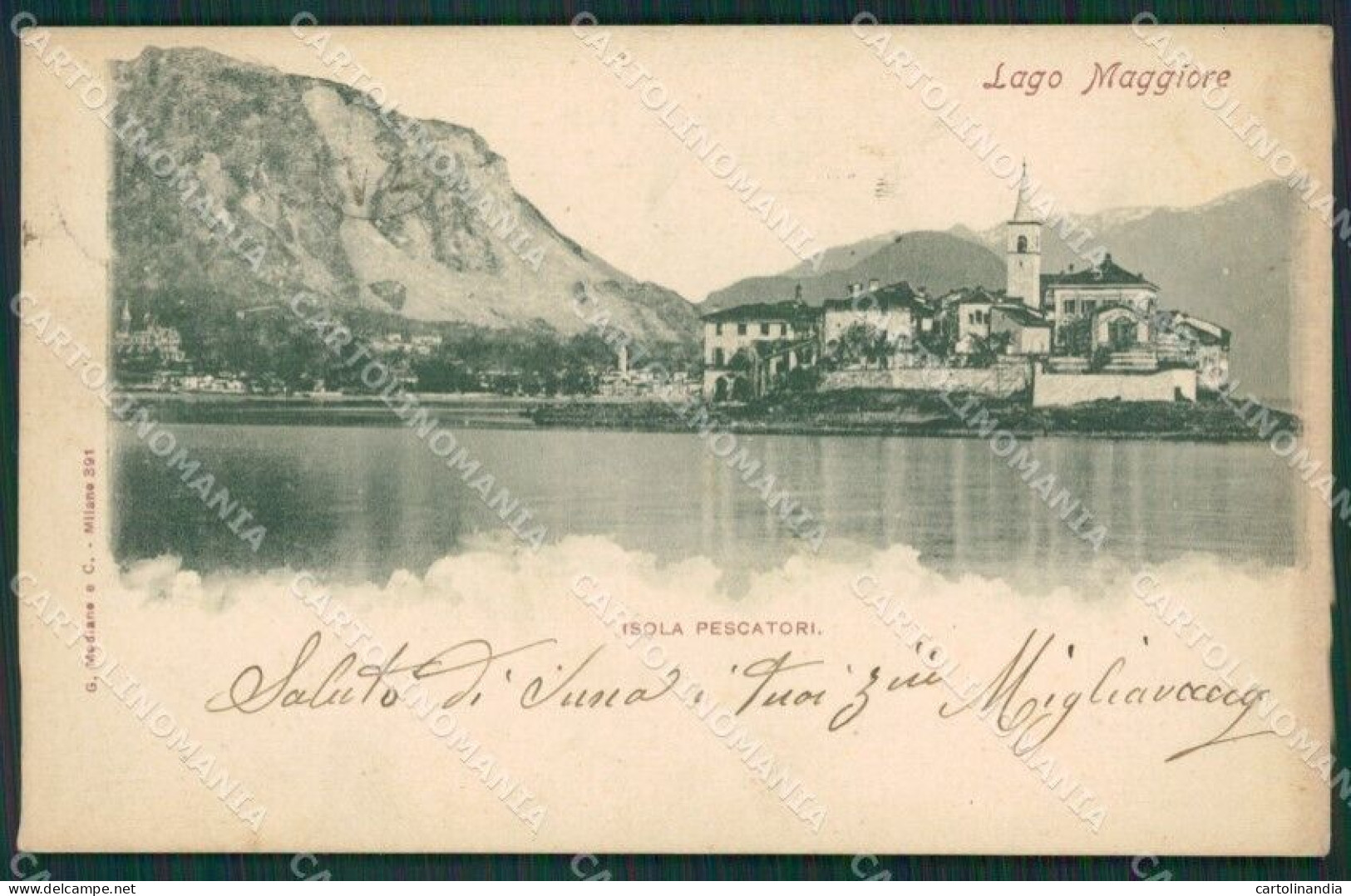 Verbania Stresa Isola Pescatori Lago Maggiore Cartolina KV4724 - Verbania