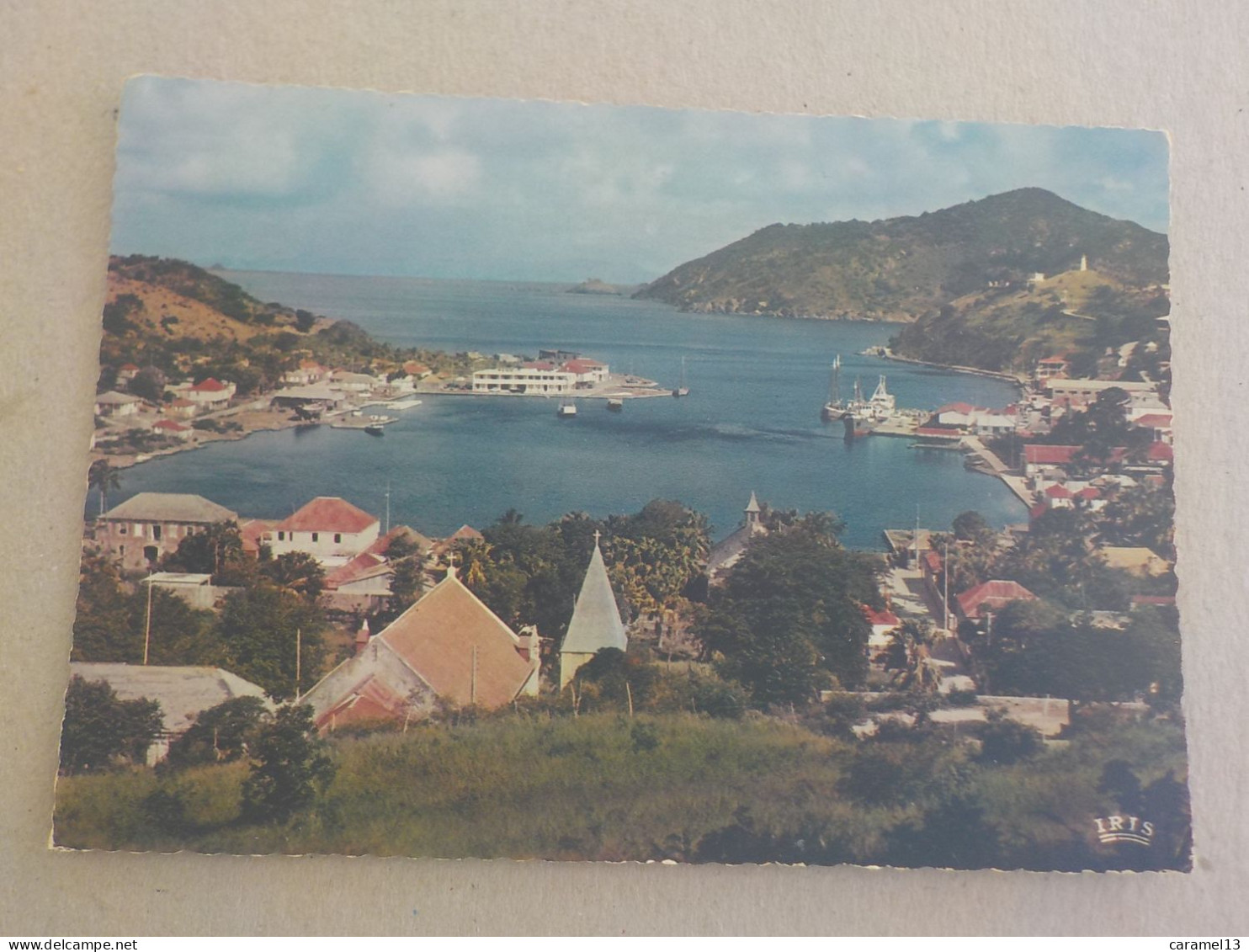 CPSM -  AU PLUS RAPIDE - GUADELOUPE - SAINT BARTHELEMY - LA RADE DE GUSTAVIA  -  VOYAGEE TIMBREE 1978 - Saint Barthelemy