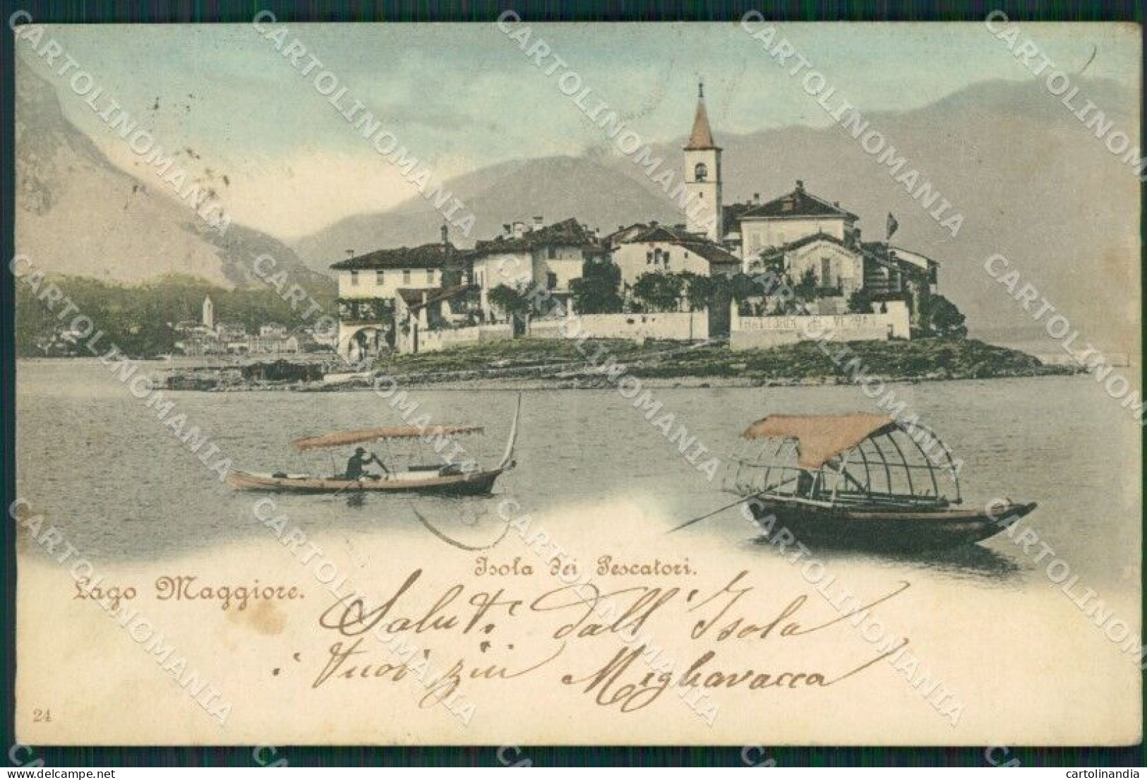 Verbania Stresa Isola Pescatori Lago Maggiore Cartolina KV4638 - Verbania