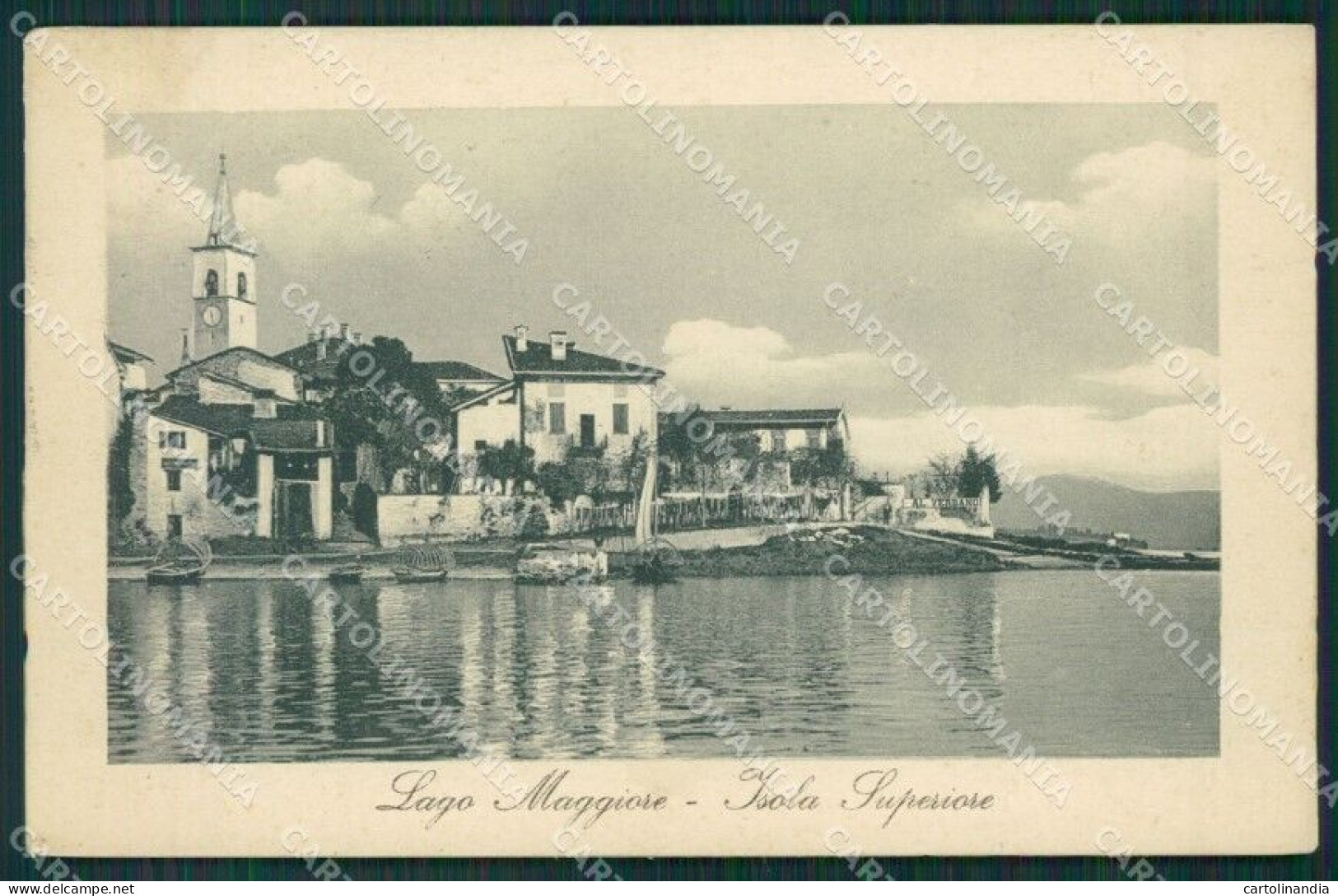 Verbania Stresa Isola Superiore Lago Maggiore PIEGA Cartolina KV4636 - Verbania