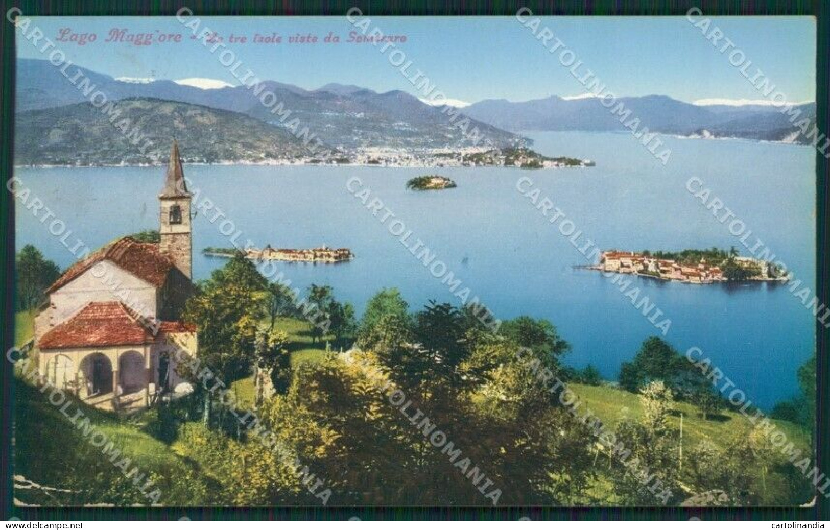 Verbania Stresa Someraro Lago Maggiore PIEGHE Cartolina KV4674 - Verbania