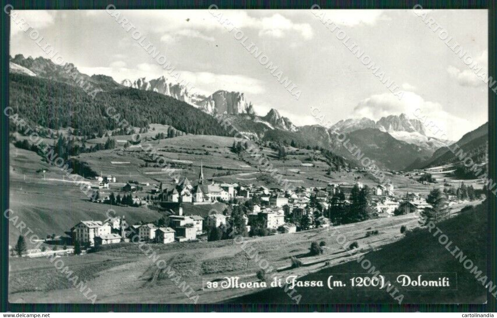 Trento Moena Di Fassa Foto Cartolina KV4583 - Trento