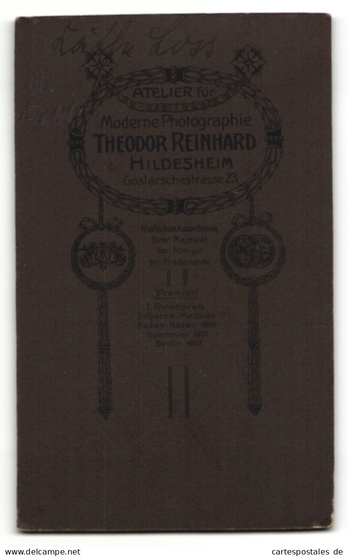 Fotografie Theodor Reinhard, Hildesheim, Kleinkind In Kleid  - Anonieme Personen