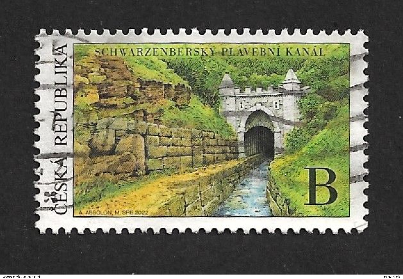 Czech Republic 2022 ⊙ Mi 1155 Sc 3898 Schwarzenberg Canal. Tschechische Republik. C2 - Oblitérés