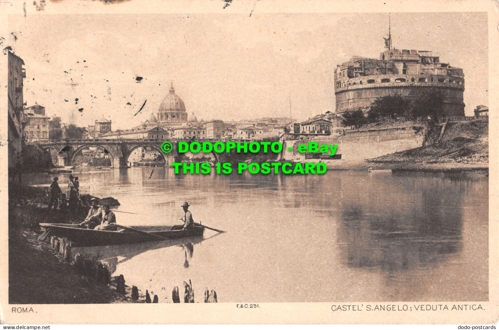 R510008 Roma. Castel S. Angelo. Veduta Antica. F. And C. 1907 - World