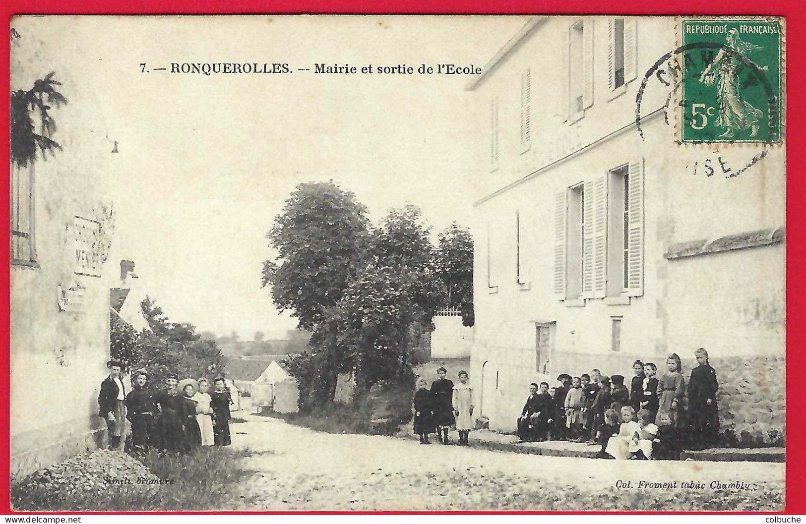 95 - RONQUEROLLES +++ Mairie Et Sortie De L'Ecole +++ Très Animée +++ - Other & Unclassified