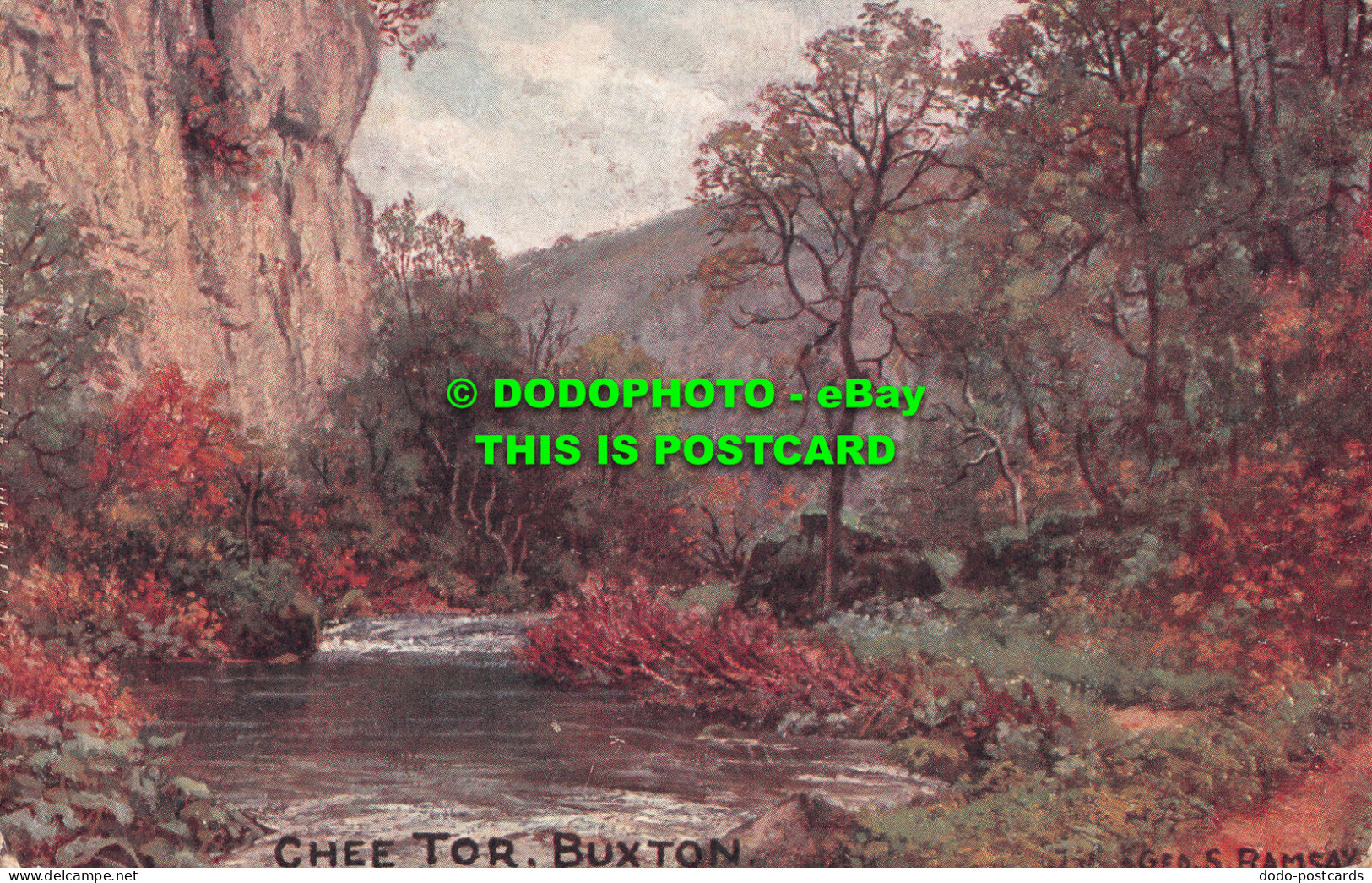 R510044 Buxton. Chee Tor. G. Childeric. Peakland Series No. 2. Card No. 511. Geo - World