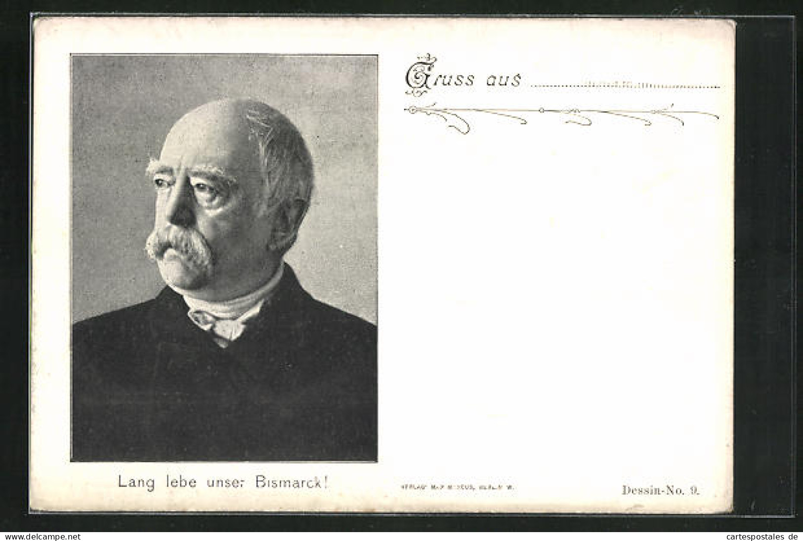 AK Portrait Otto Von Bismarck  - Personnages Historiques