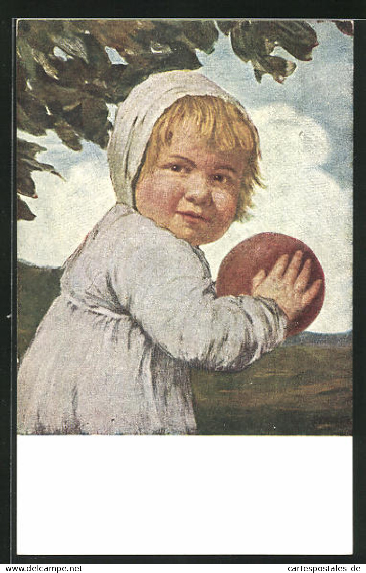 Künstler-AK G. Hirth`s Verlag, Nr. 148, Ludwig Von Zumbusch: Kind Mit Ball  - Zumbusch, Ludwig V.