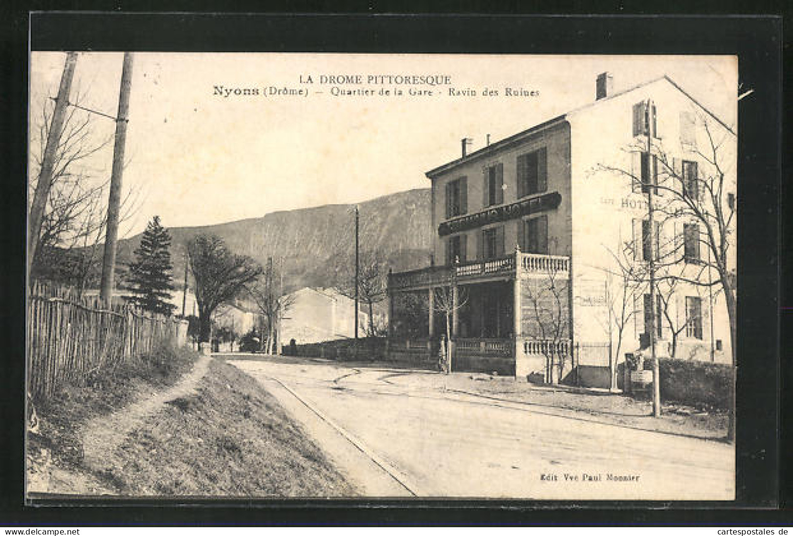 CPA Nyons, Quartier De La Gare, Ravin Des Ruines  - Nyons