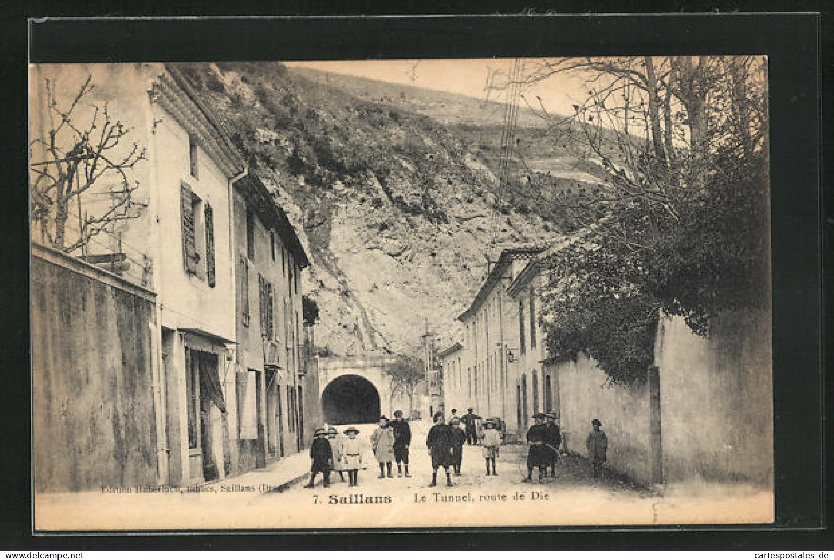 CPA Saillans, Le Tunnel, Route De Die  - Die