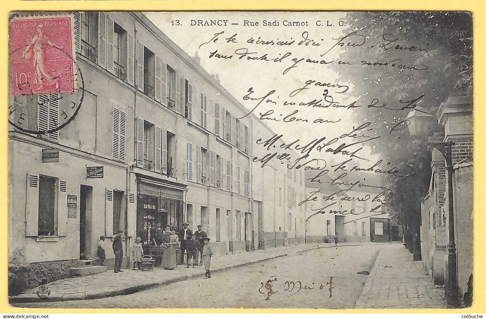 93 - DRANCY +++ Rue Sadi Carnot +++ Bureau De Tabac Animé +++ - Drancy