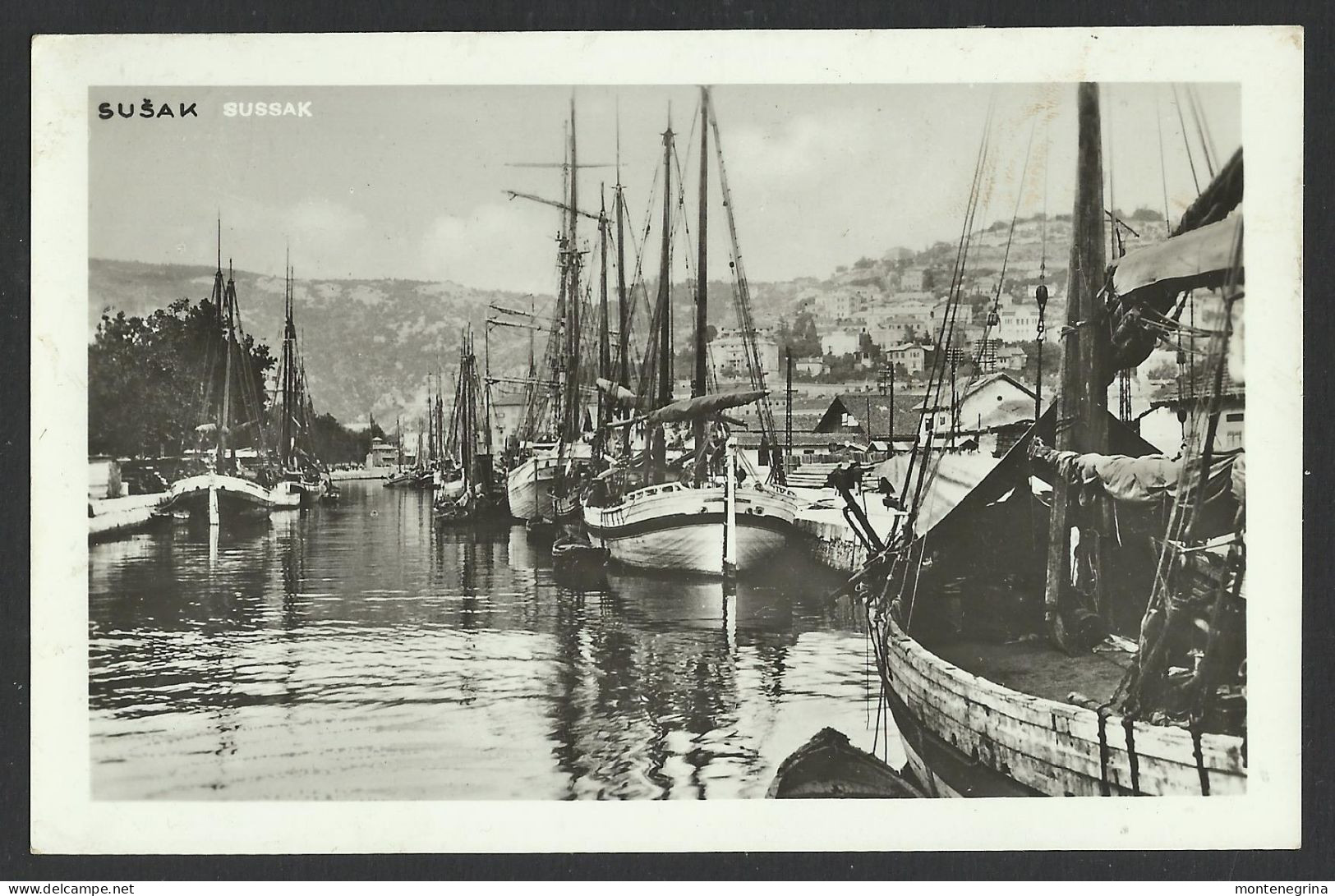 CROATIA  - SUSAK - Luka - Bateau,ship - Foto Perkovic - Real Foto 1947 Old Postcard (see Sales Conditions) 10183 - Kroatië