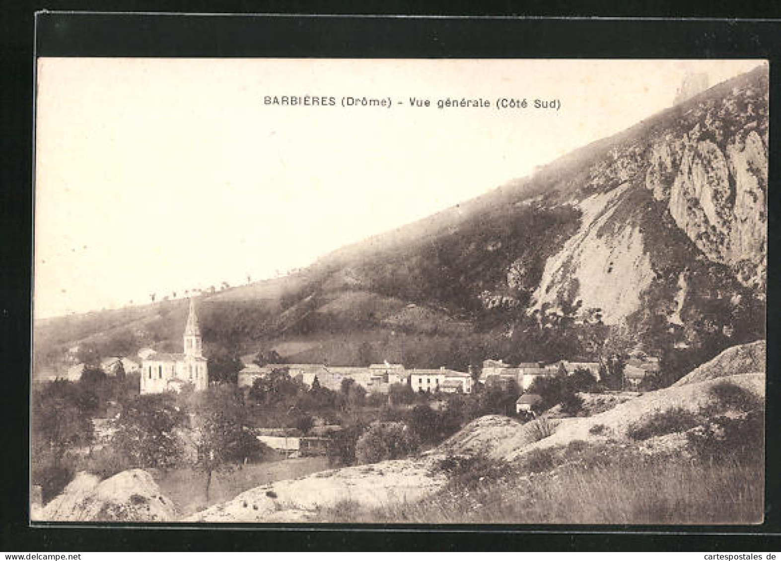 CPA Barbiéres, Vue Generale, Cote Sud  - Other & Unclassified