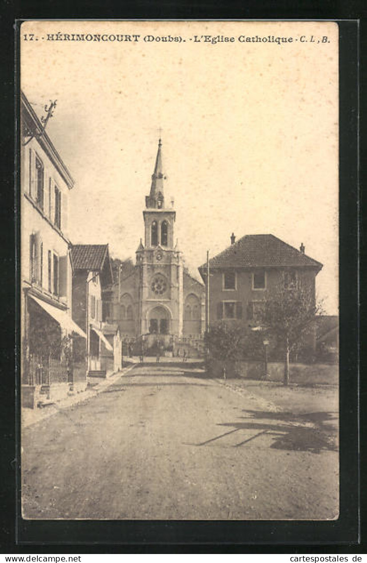 CPA Hérimoncourt, L'Eglise Catholique  - Altri & Non Classificati