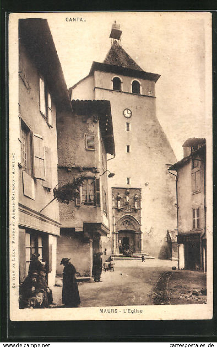 CPA Maurs, L`Eglise,  Vue De L'Église  - Autres & Non Classés