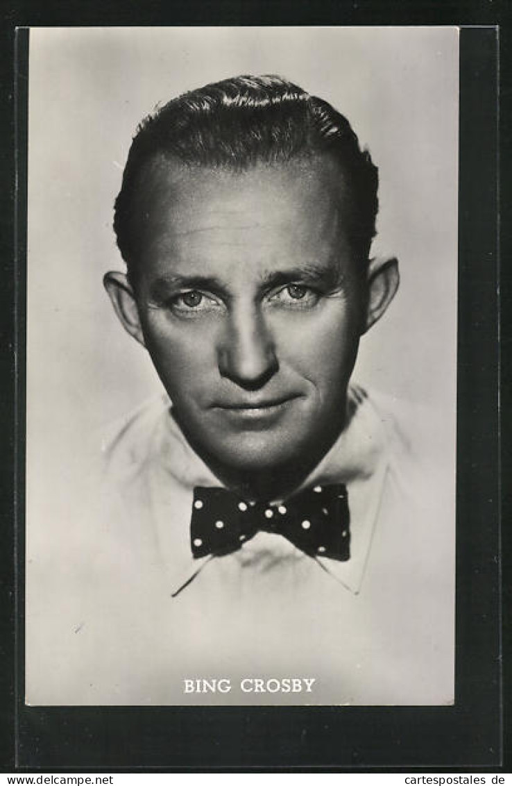 AK Schauspieler Bing Crosby Mit Gepunkteter Fliege  - Actors