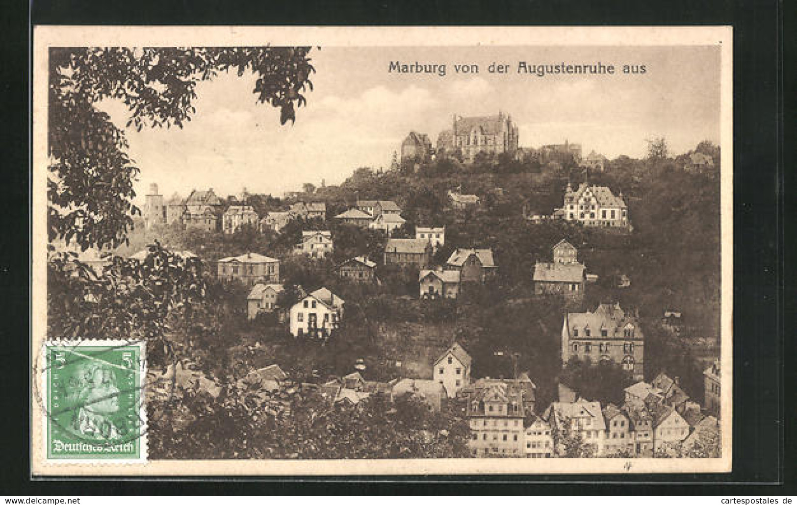 AK Marburg, Panoramablick Von Der Augustenruhe  - Marburg