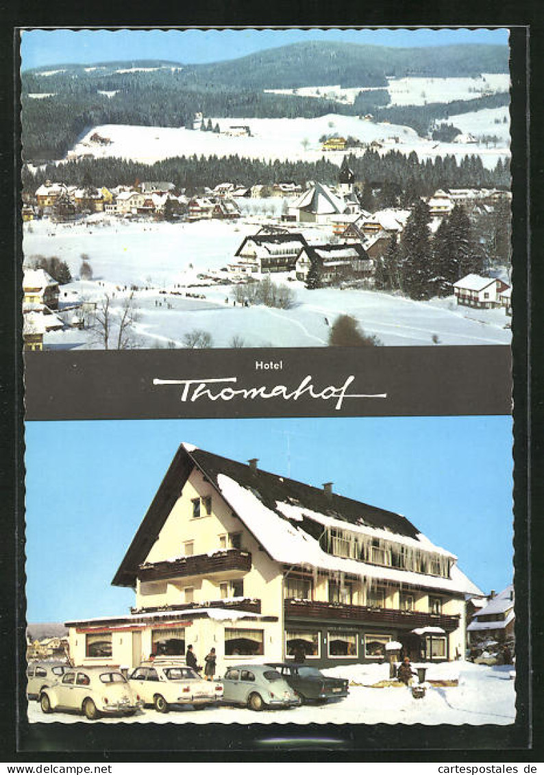 AK Hinterzarten (Hochschwarzwald), Gesamtansicht U. Totalansicht Hotel Thomahof  - Hochschwarzwald