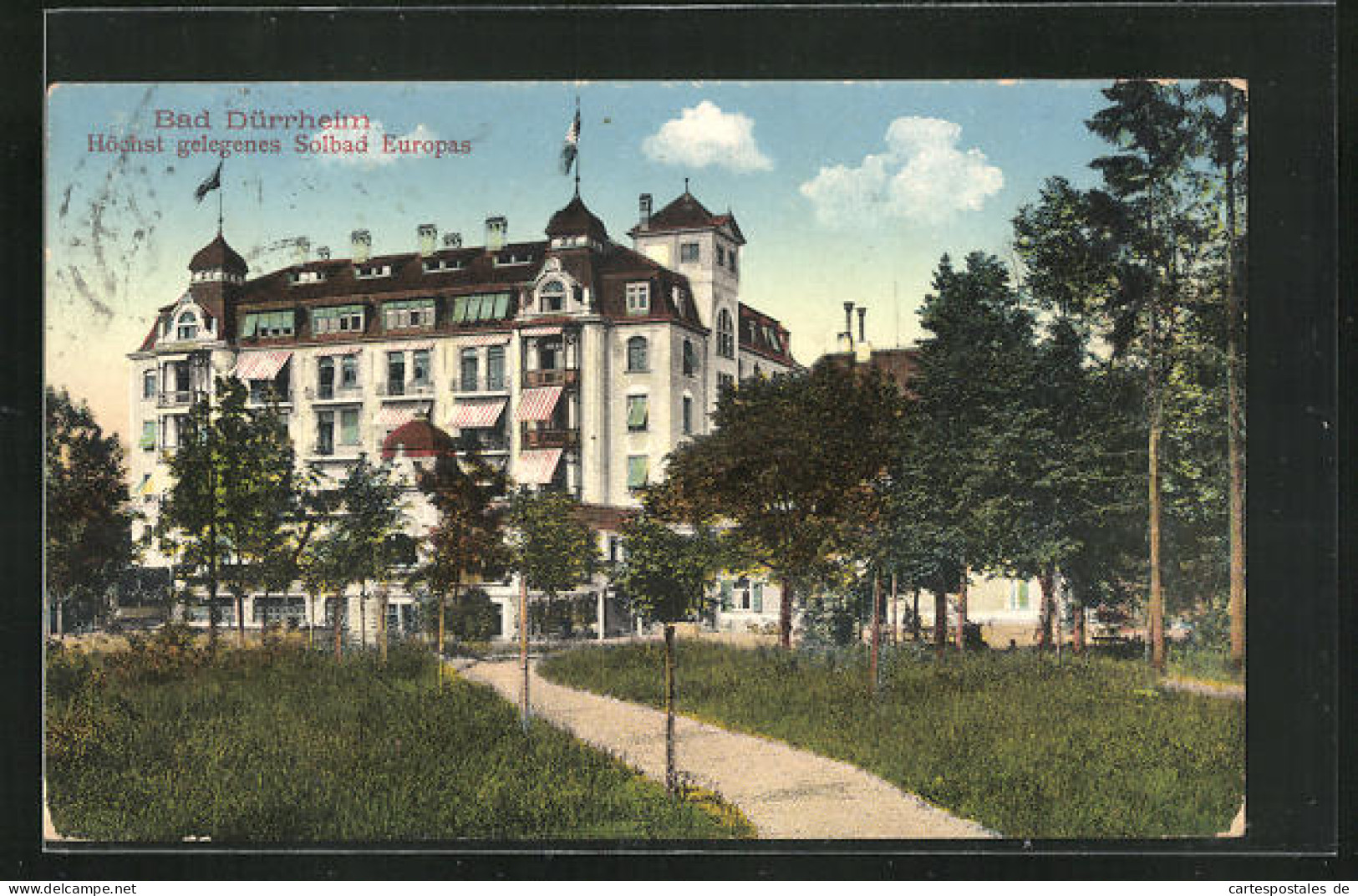 AK Bad Dürrheim, Blick Auf Ein Kurhotel  - Bad Duerrheim