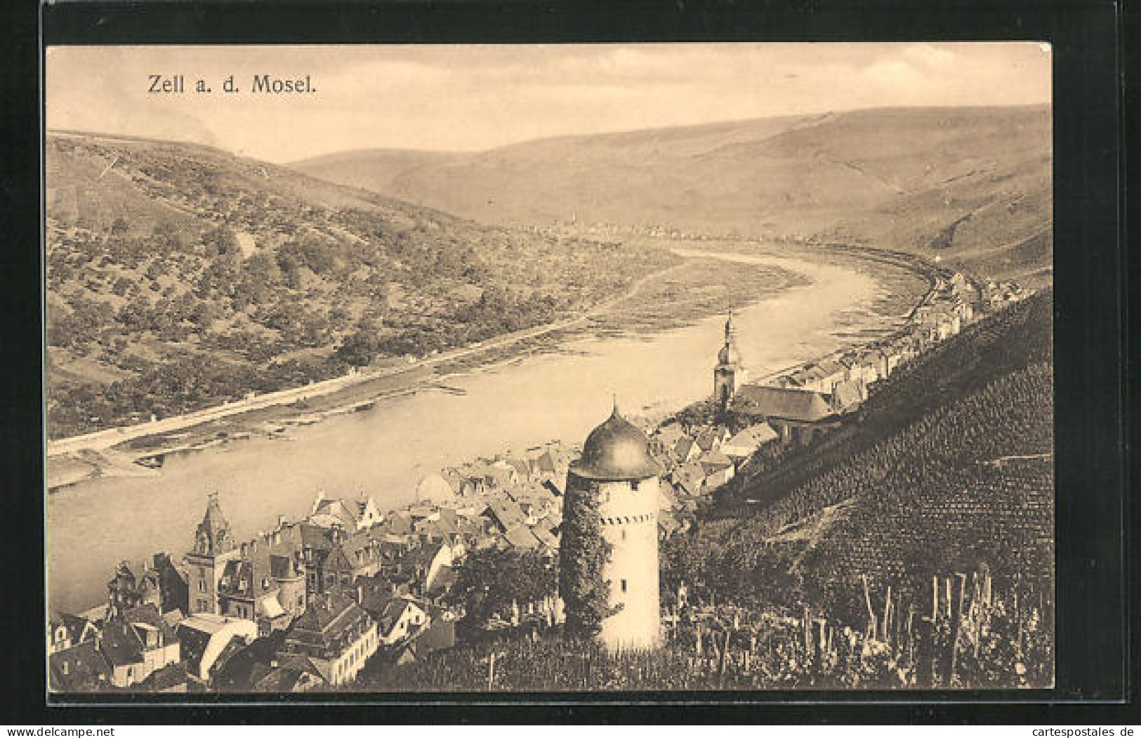 AK Zell A.d. Mosel, Panorama  - Zell