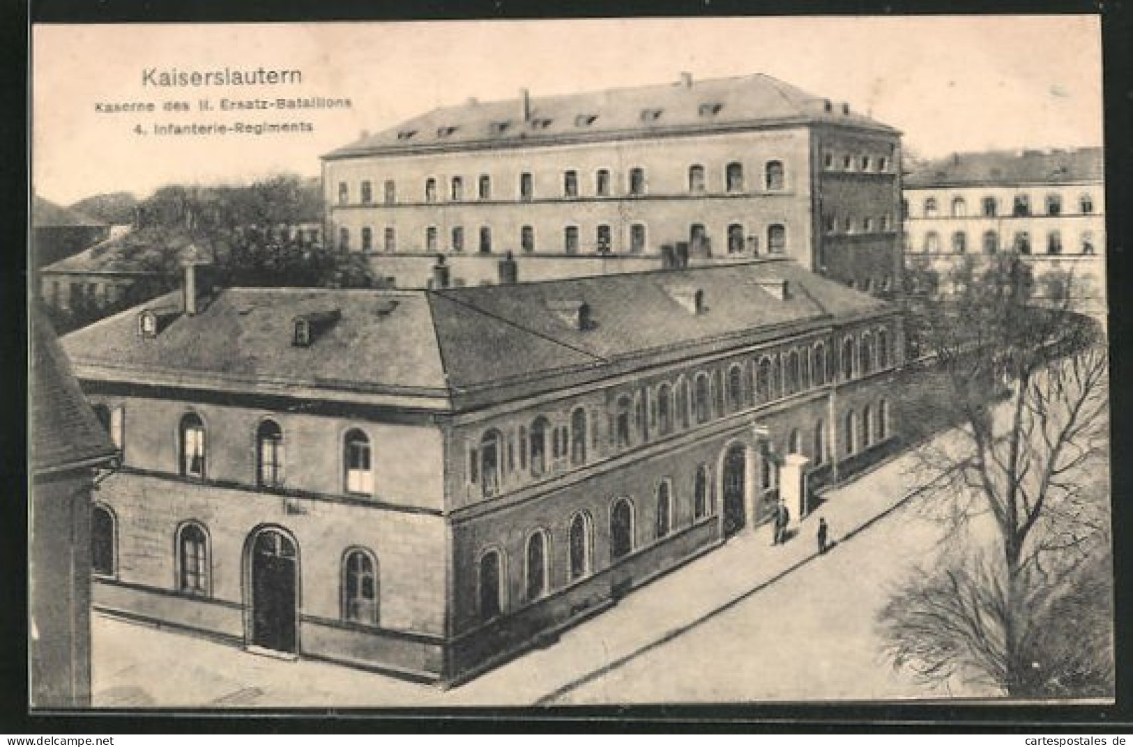 AK Kaiserslautern, Kaserne Des II. Ersatz Battalions 4. Infanterie Regiments  - Kaiserslautern