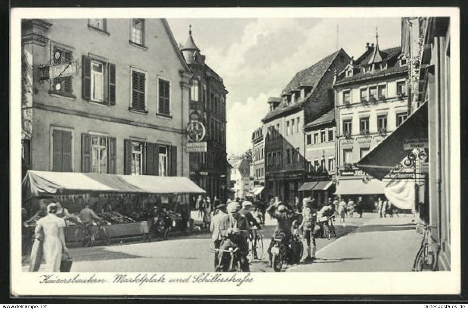 AK Kaiserslautern, Marktplatz Und Schillerstrasse  - Kaiserslautern