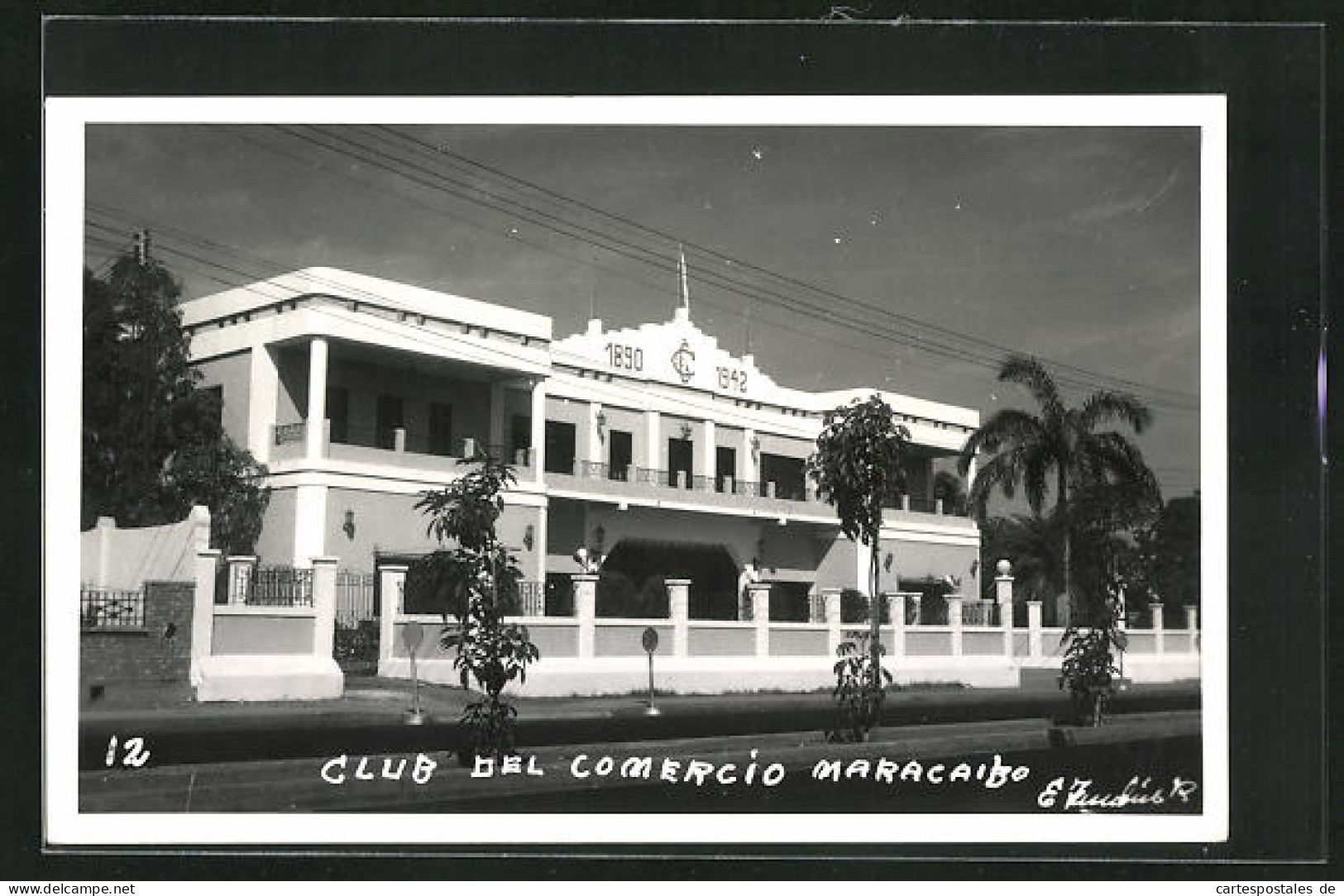 Foto-AK Maracaibo, Club Del Comercio  - Venezuela