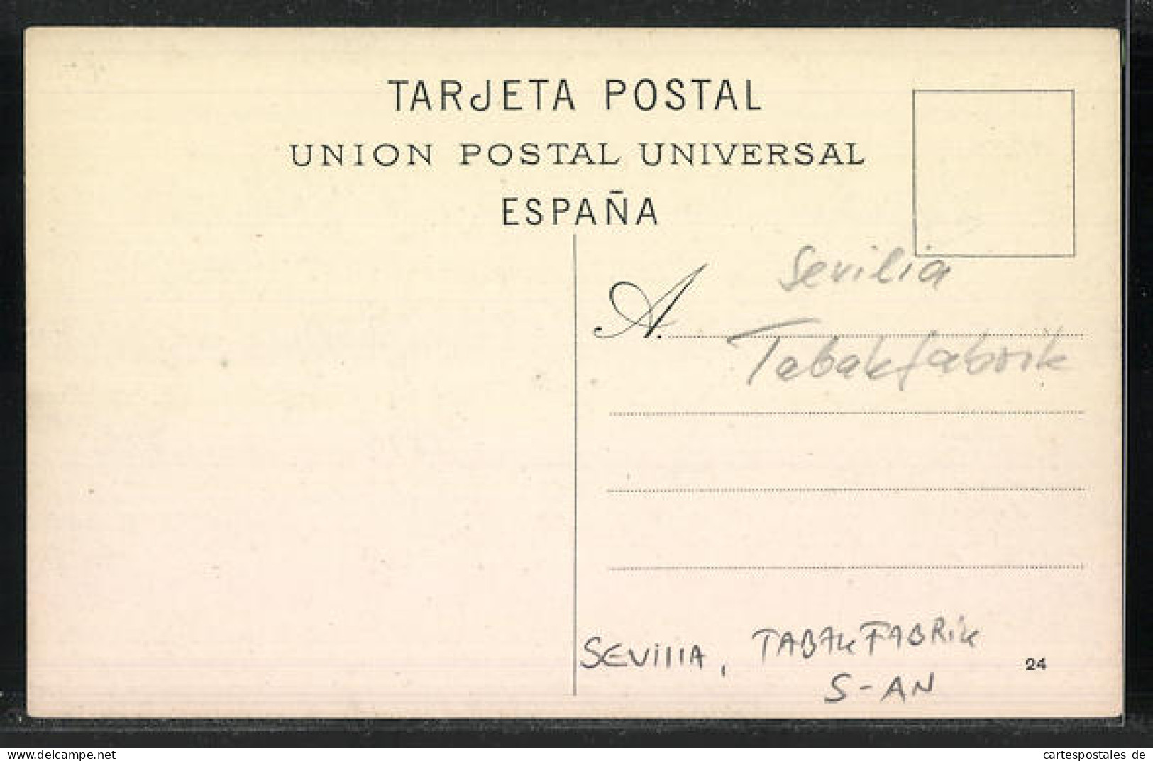 Postal Sevilla, Fabrica De Tabacos, Tabakfabrik  - Sevilla (Siviglia)