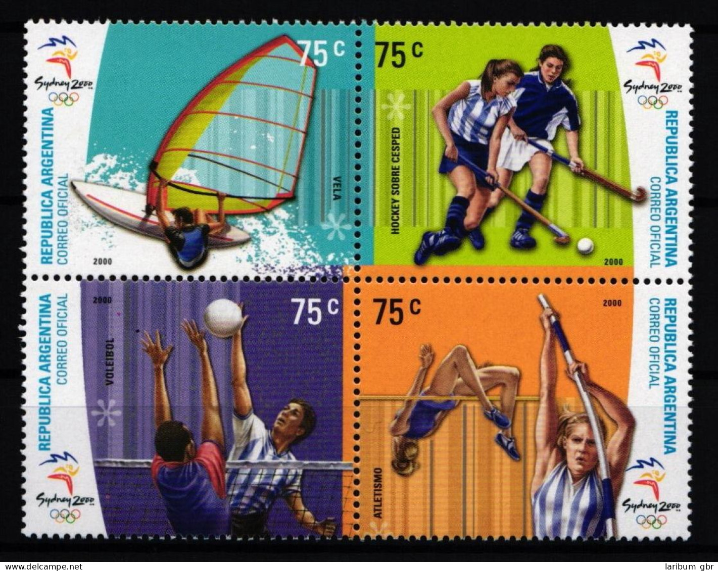 Argentinien 2601-2604 Postfrisch Viererblock / Olympia #JA568 - Altri & Non Classificati