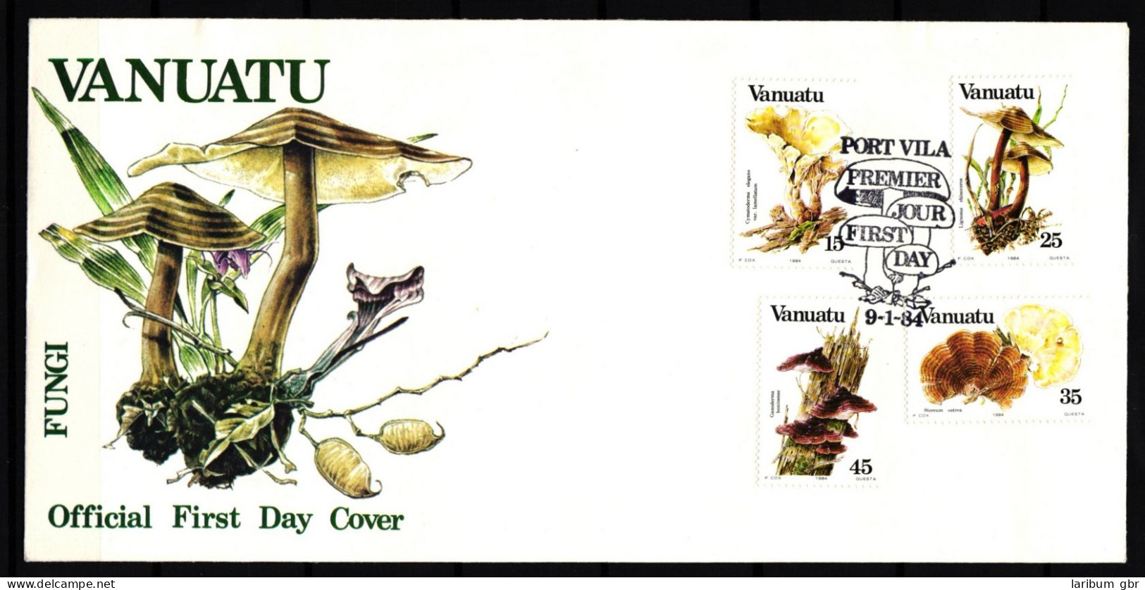 Vanuatu 670-673 Gestempelt Als FDC / Pilze #JA828 - Vanuatu (1980-...)