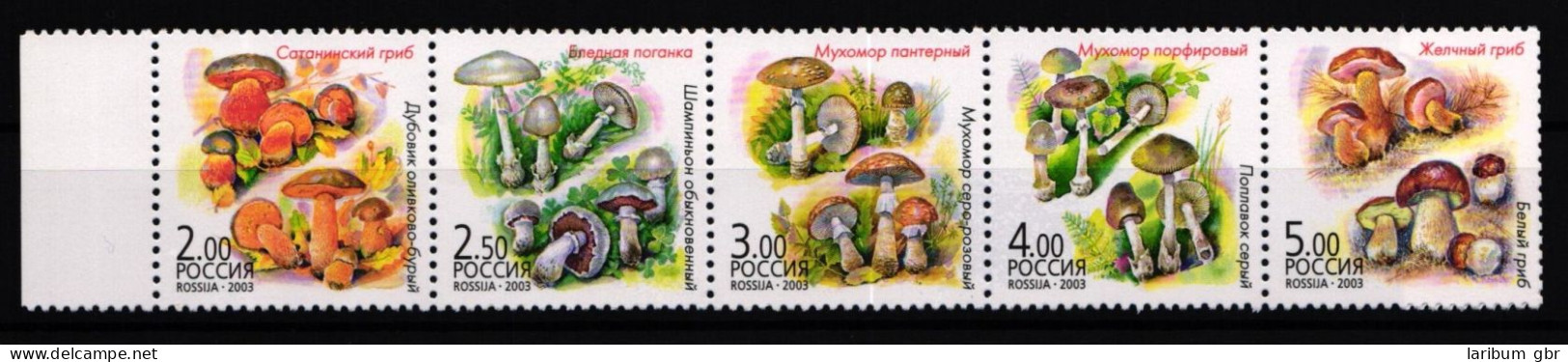 Russland 1108-1112 Postfrisch Fünferstreifen / Pilze #JA805 - Autres & Non Classés