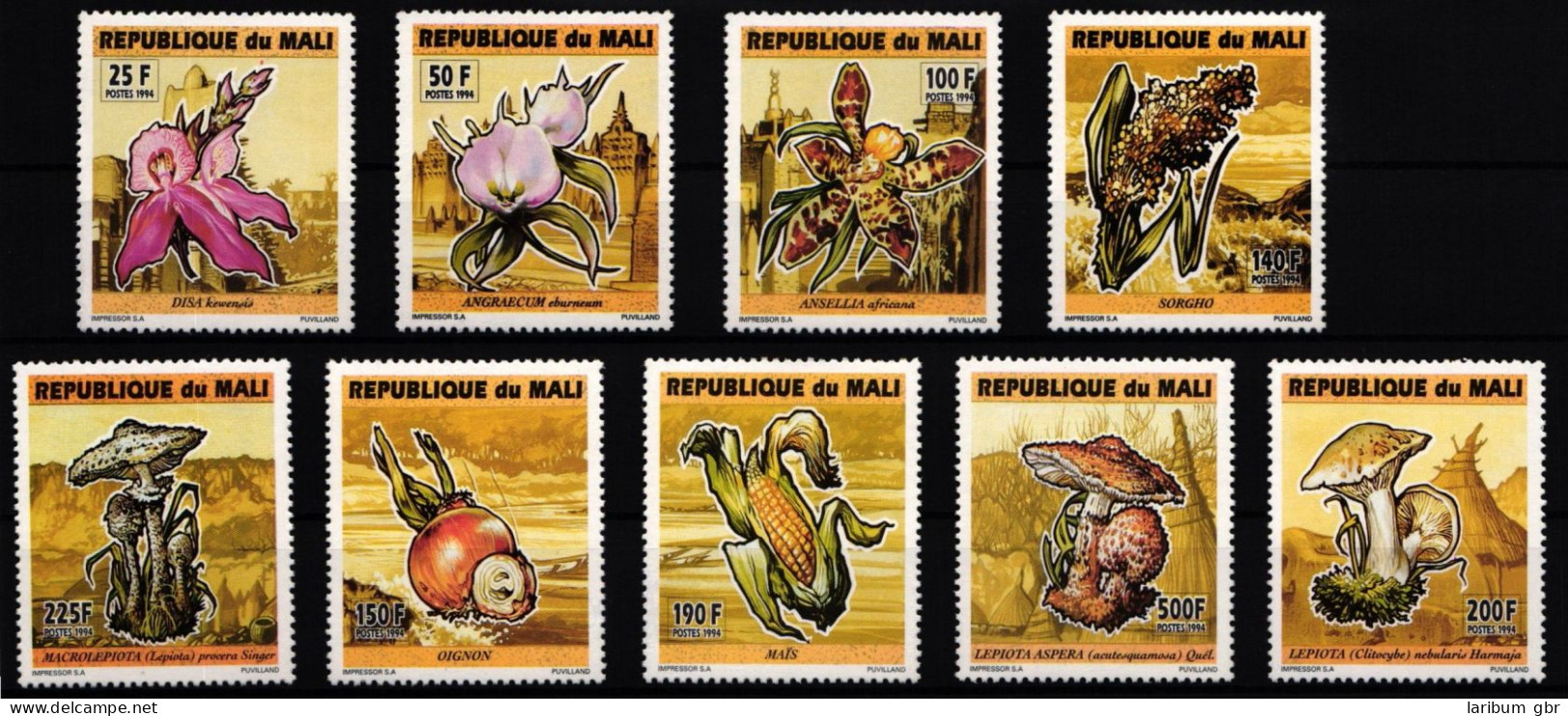Mali 1282-1290 Postfrisch Pilze #JA606 - Malí (1959-...)