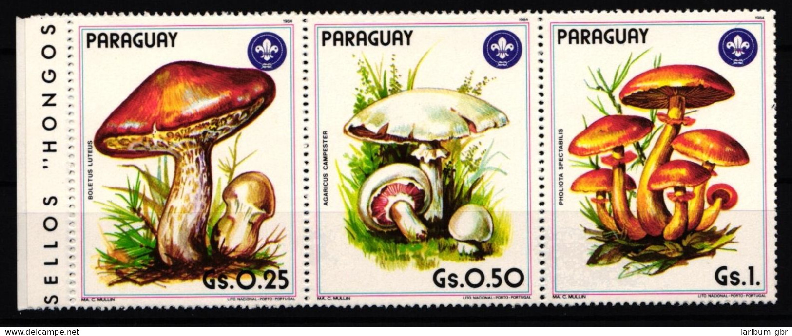 Paraguay 3835-3841 Postfrisch Sechserstreifen / Pilze #JA669 - Paraguay